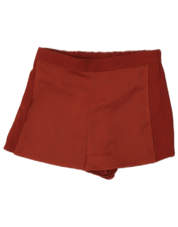 Topshop Freizeitshorts für Damen UK 8 Small W26 Braunes Colourblock-Polyester
