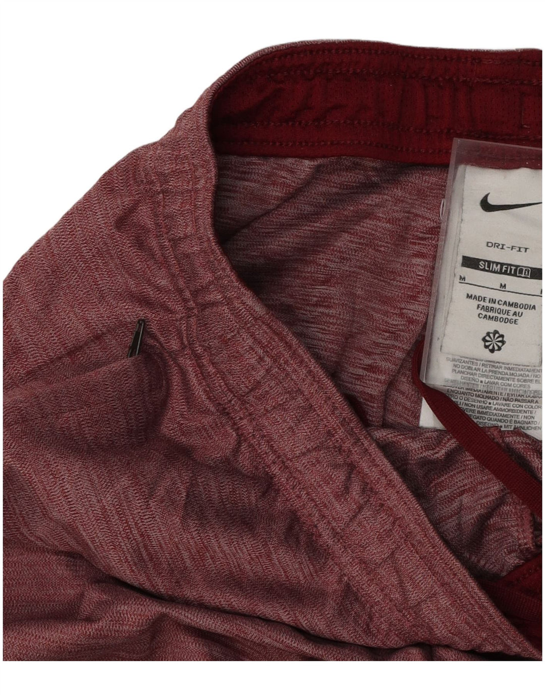 NIKE Herren Dri Fit Slim Fit Sportshorts Medium Burgund Colourblock