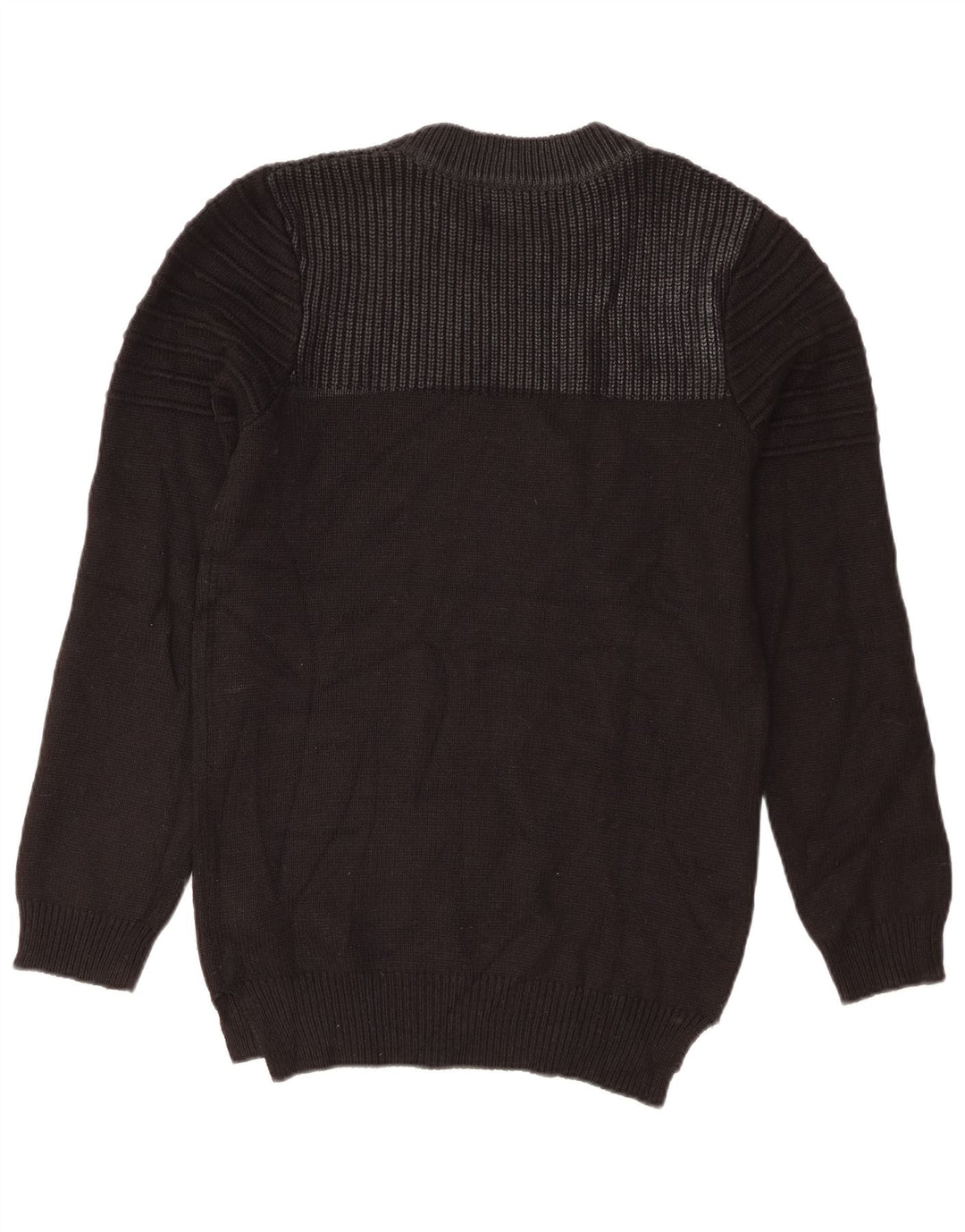 Jack & Jones Herren-Pullover mit Rundhalsausschnitt, Größe S, Schwarz, Acryl