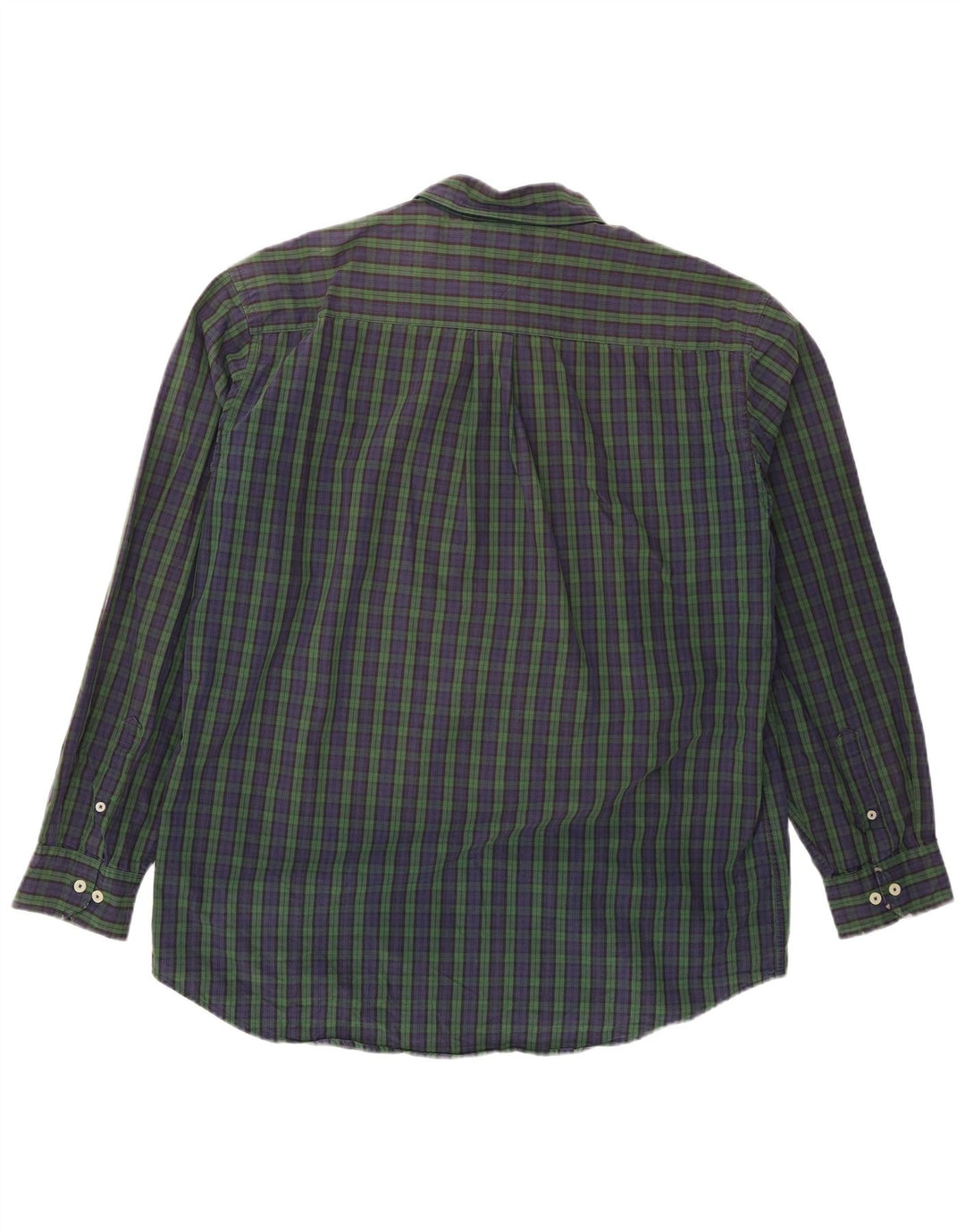 Tommy Hilfiger Herrenhemd XL, marineblau, kariert, Baumwolle