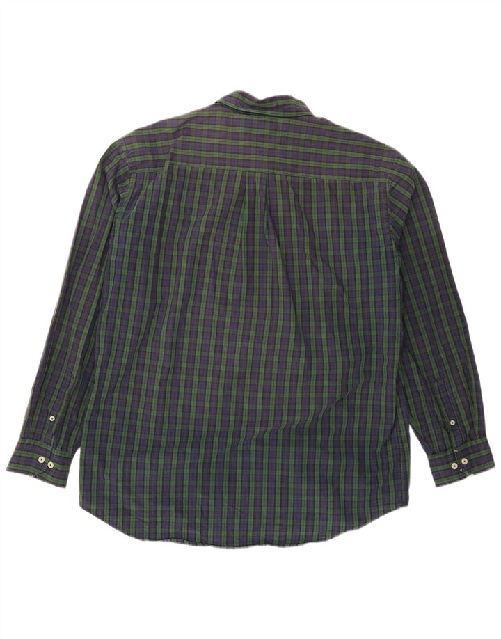 Tommy Hilfiger Herrenhemd XL, marineblau, kariert, Baumwolle