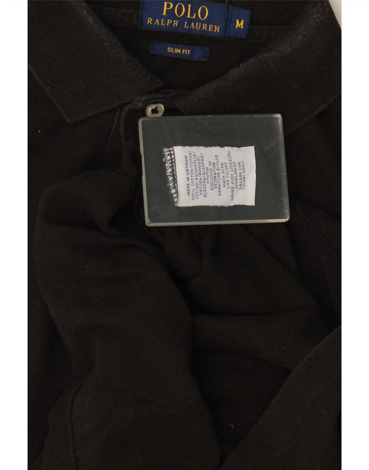 Polo Ralph Lauren Herren-Slim-Fit-Hemd aus mittelschwarzer Baumwolle