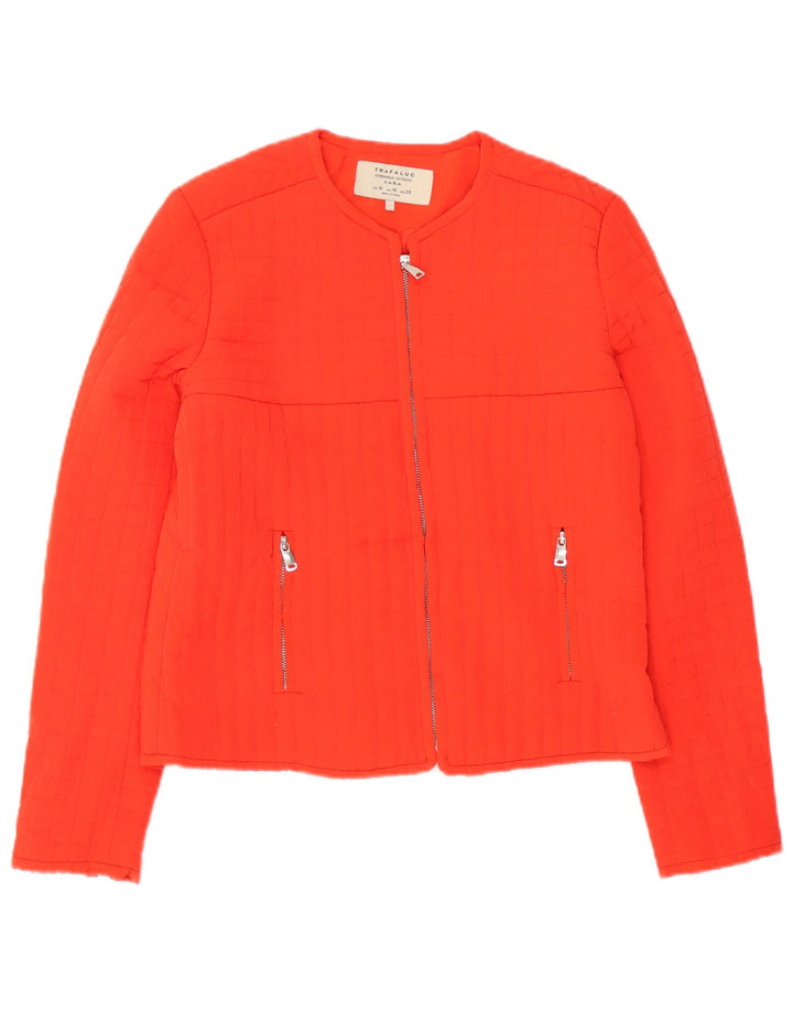 Zara Damen Trafaluc Steppjacke UK 14 Mittelorange Polyester