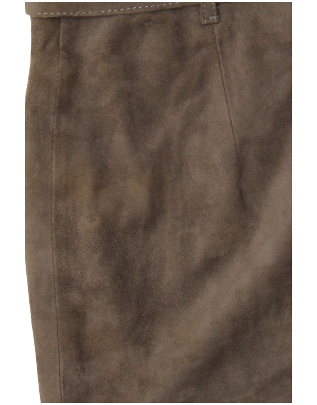 Vintage Damen Wildlederrock IT 44 Medium W26 Khaki Leder