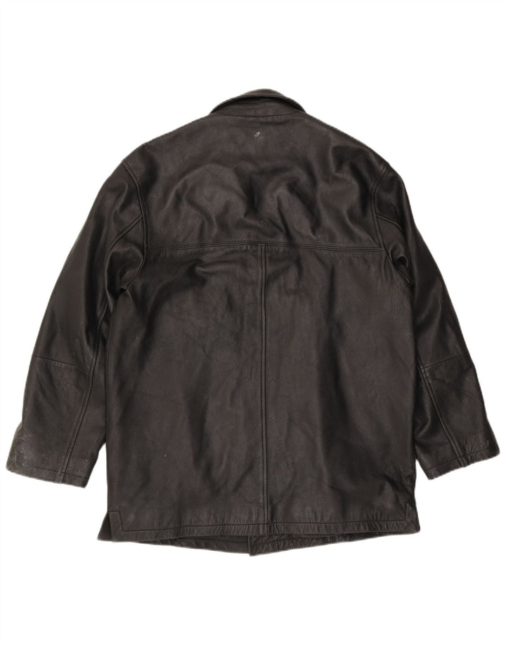 Kartel Herren Lederjacke UK 40 Large Schwarz