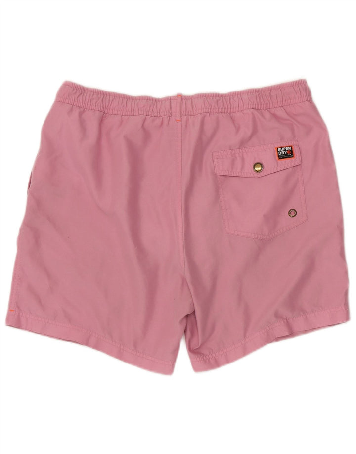Superdry Herren Badeshorts XL Rosa Polyester
