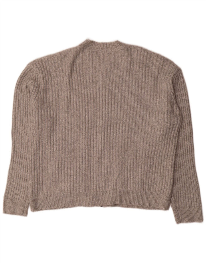Marks & Spencer Damen-Strickjacke, übergroß, bauchfrei, Gr. 40, Größe L, Grau