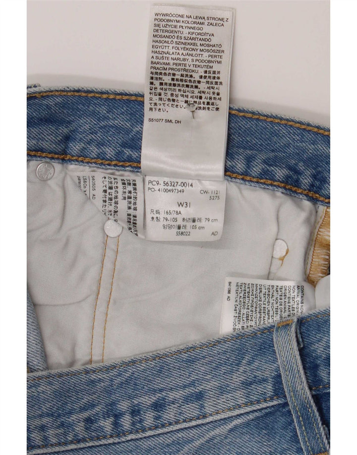 Levi's Damen 501 Distressed Denim Shorts W31 Mittelblaue Baumwolle