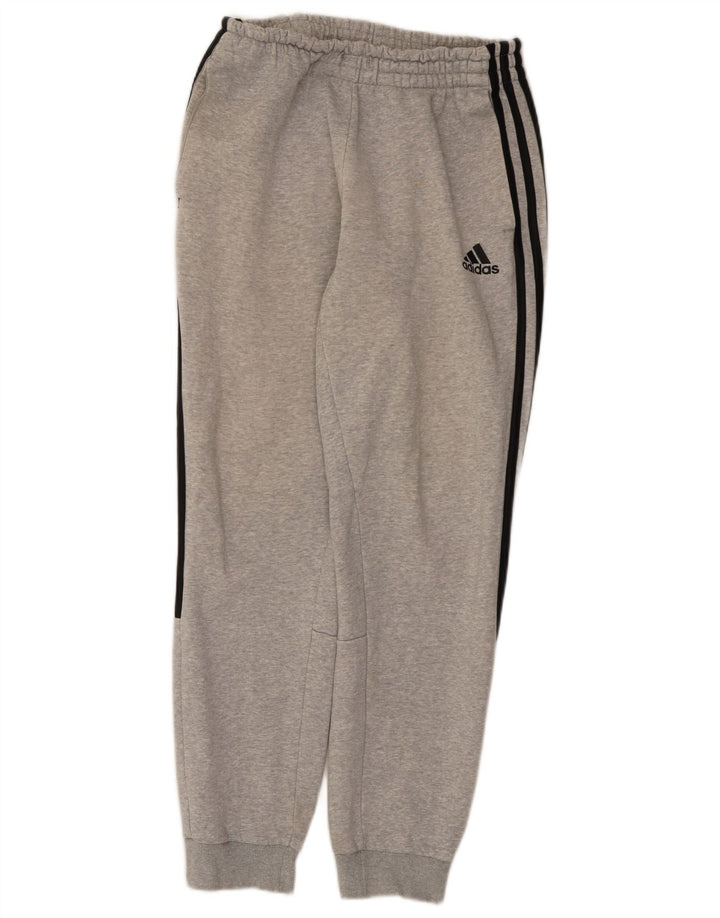 Adidas Herren-Trainingshose, Jogginghose, Größe S, Grau, Baumwolle