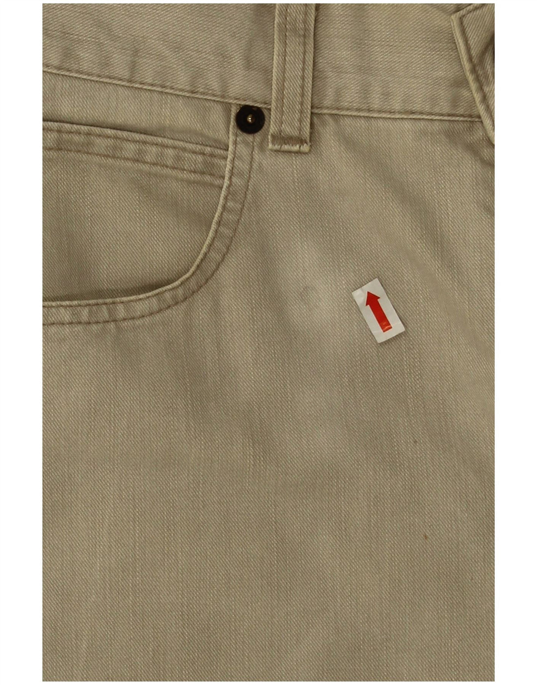 Armani Herren Straight Jeans W36 L28 Beige Baumwolle