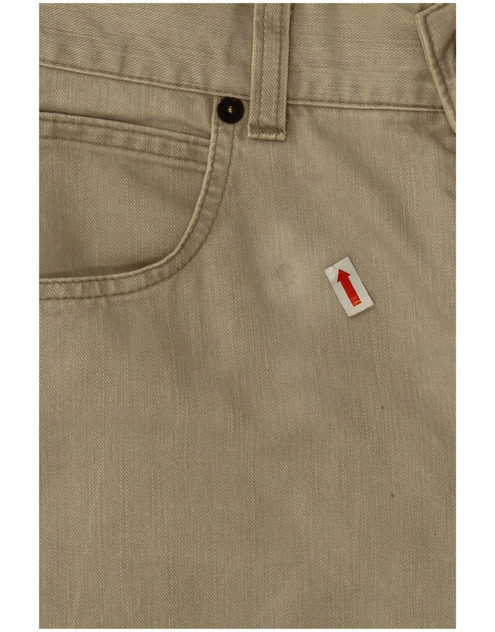 Armani Herren Straight Jeans W36 L28 Beige Baumwolle