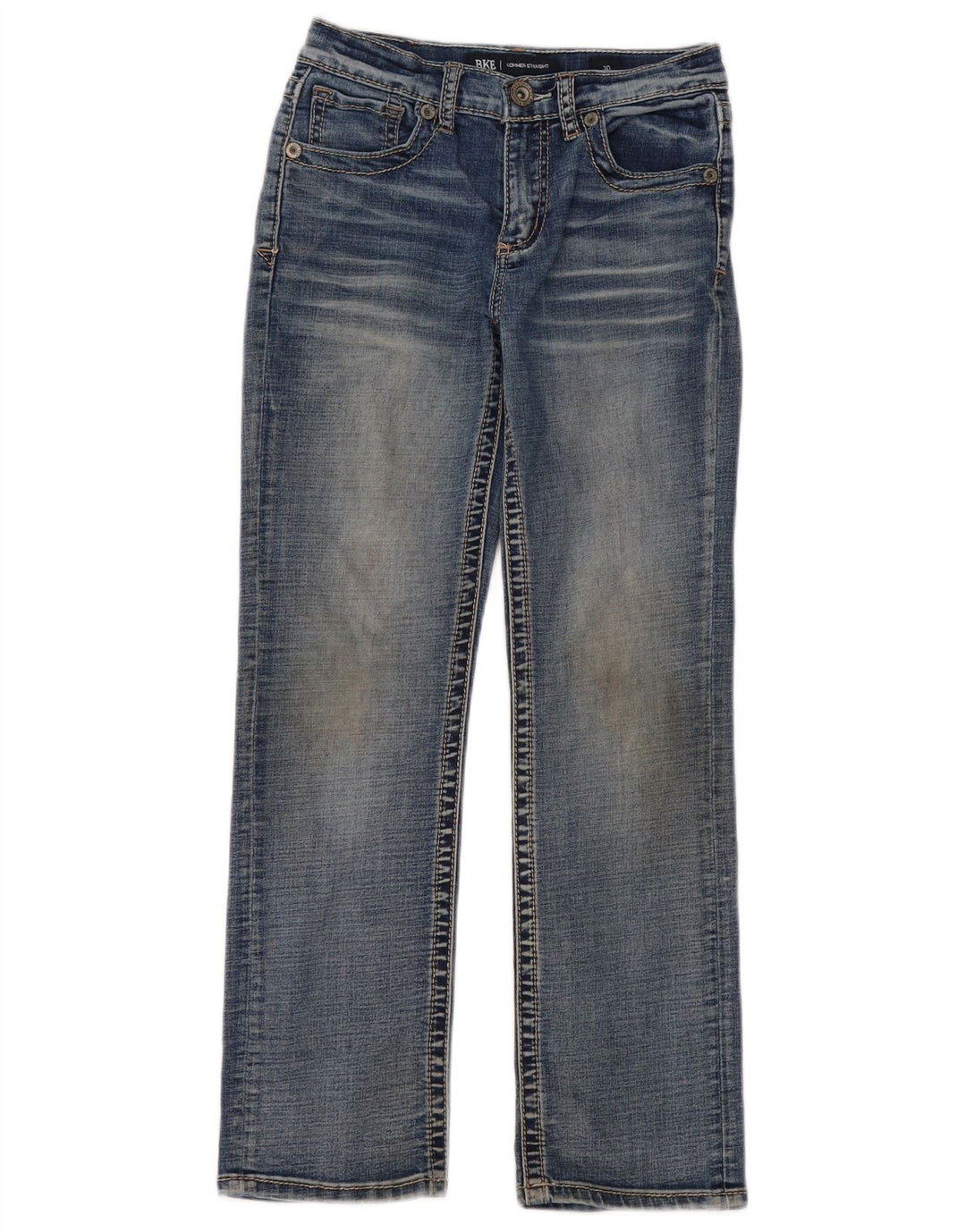 BKE Conner Straight Jeans für Jungen, 9–10 Jahre, W24 L25, blaue Baumwolle
