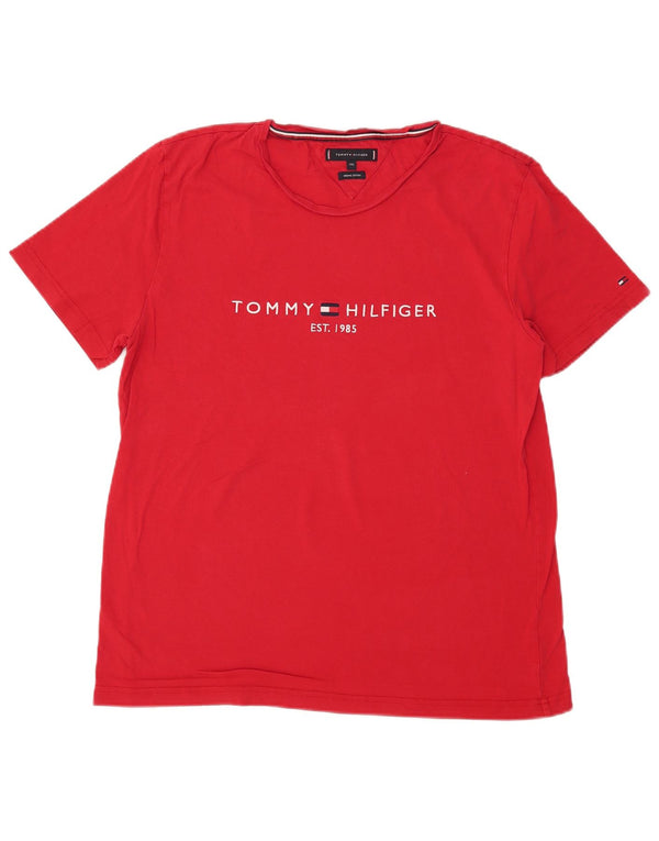 Tommy Hilfiger Damen UK 20 2XL rote Baumwolle
