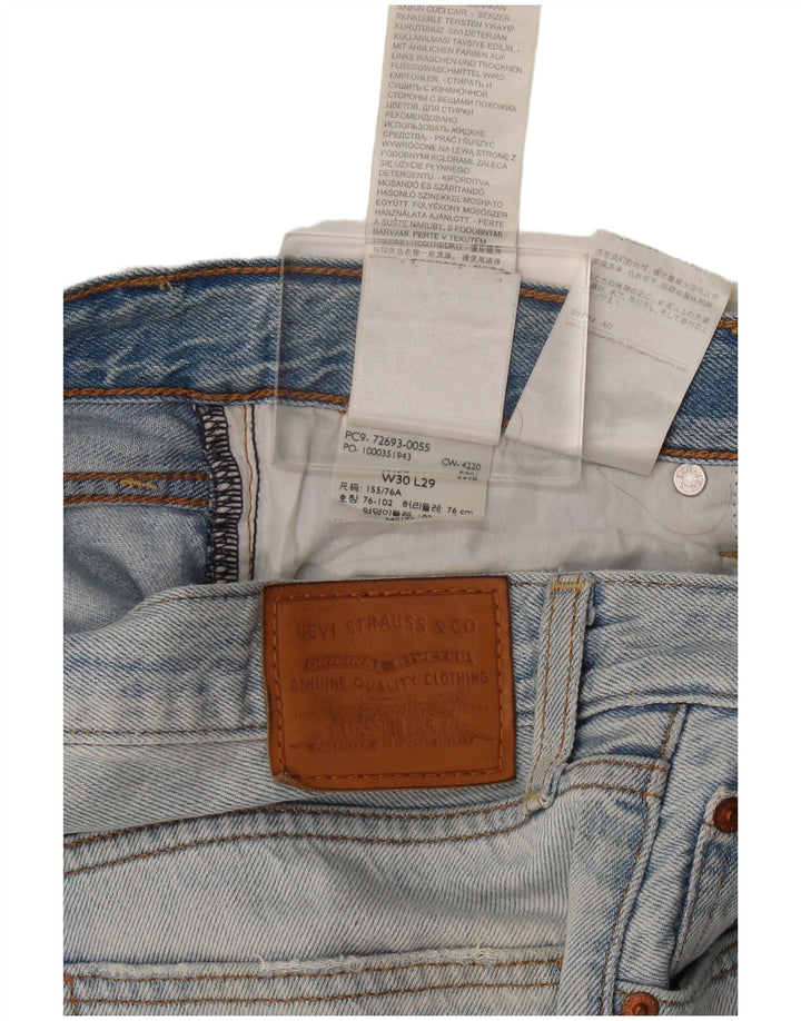 Levi's Damen Ribcage Straight Jeans W30 L29 Blaue Baumwolle