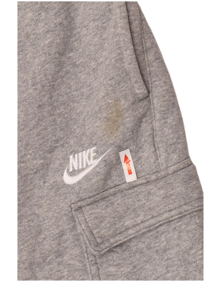 Nike Herren Cargo-Trainingshose, Jogginghose, Größe L, Grau, Baumwolle