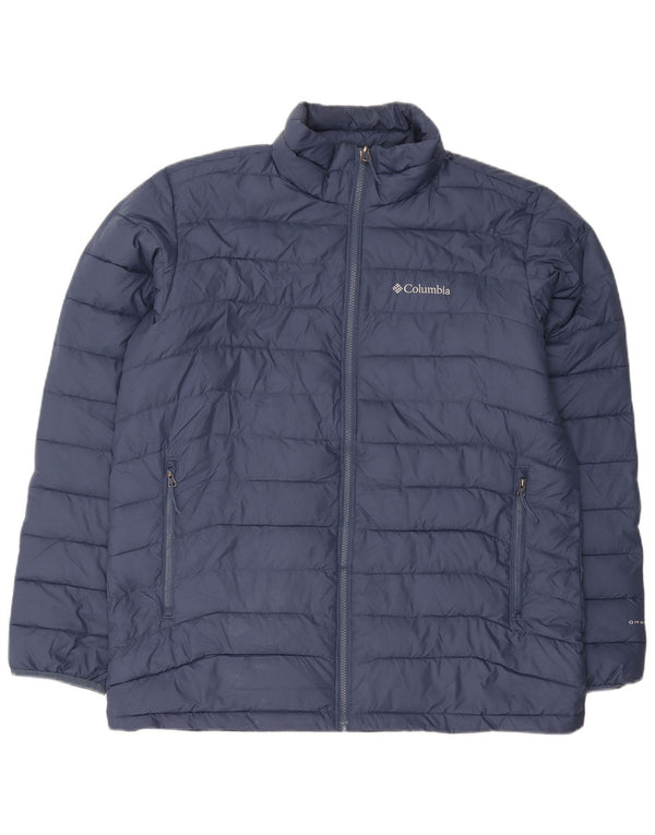 Columbia Herren Omni-Heat Liner gepolsterte Jacke UK 40 Large Marineblau Polyester