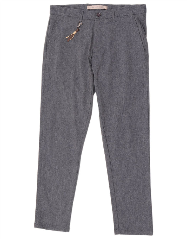 Zara Slim Chino-Hose für Herren, EU 38, Größe S, W30, L28, Grau