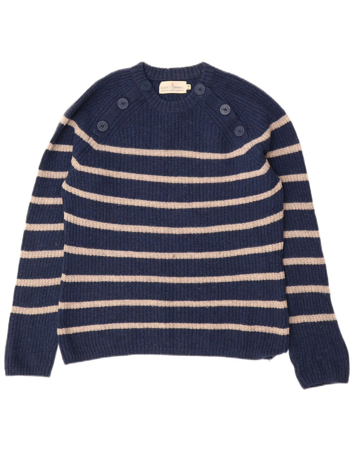 SEASALT CORNWALL Damen-Pullover mit Rundhalsausschnitt, Gr. 14, Marineblau