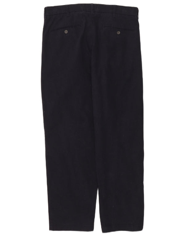 Marks & Spencer Herren-Chinohose mit Pegged, W34, L31, marineblaue Baumwolle