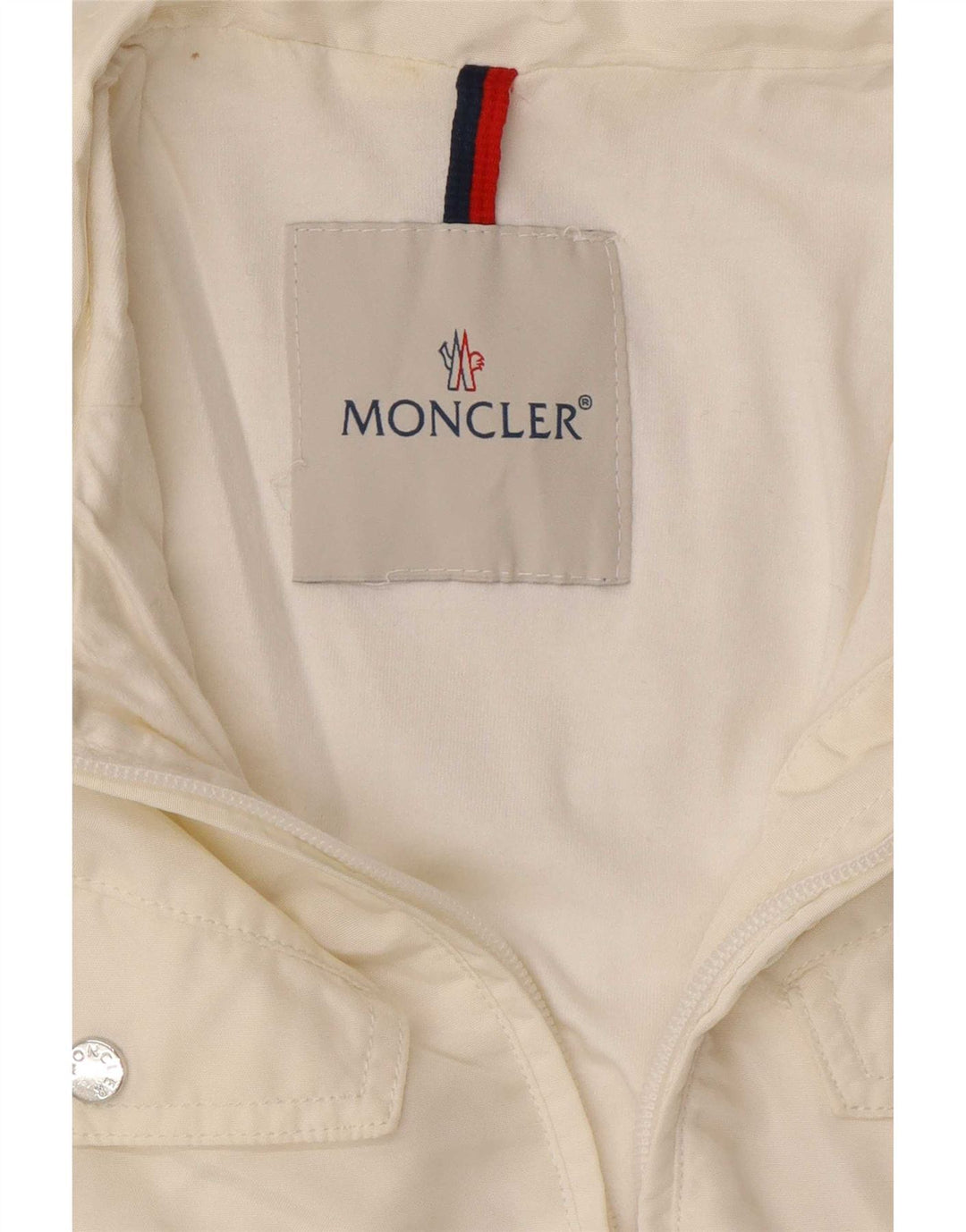 Moncler Utility-Jacke für Mädchen, 13–14 Jahre, weißes Polyamid