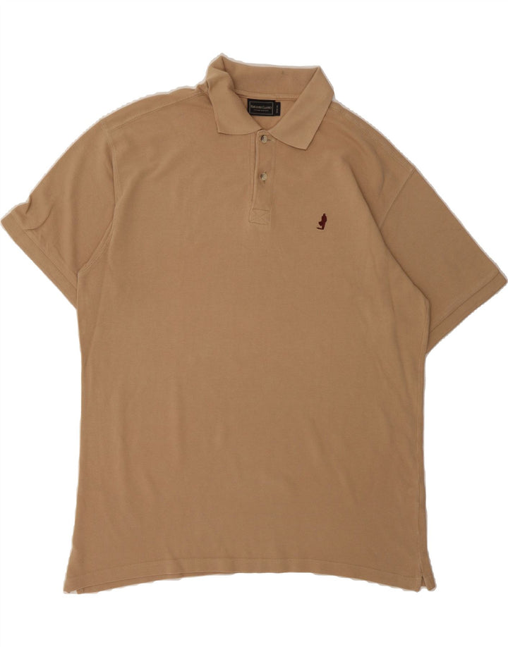 MARLBORO CLASSICS Mens Polo Shirt XL Beige Cotton Vintage Marlboro Classics and Second-Hand Marlboro Classics from Messina Hembry 