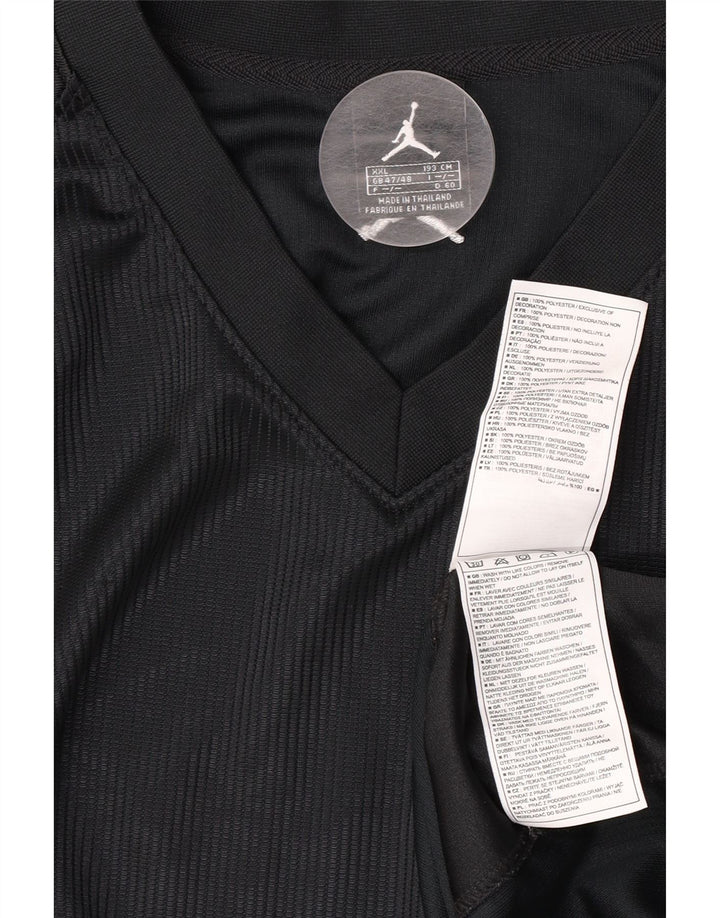 Jordan Herren Weste Top UK 47/48 2XL Schwarz Polyester