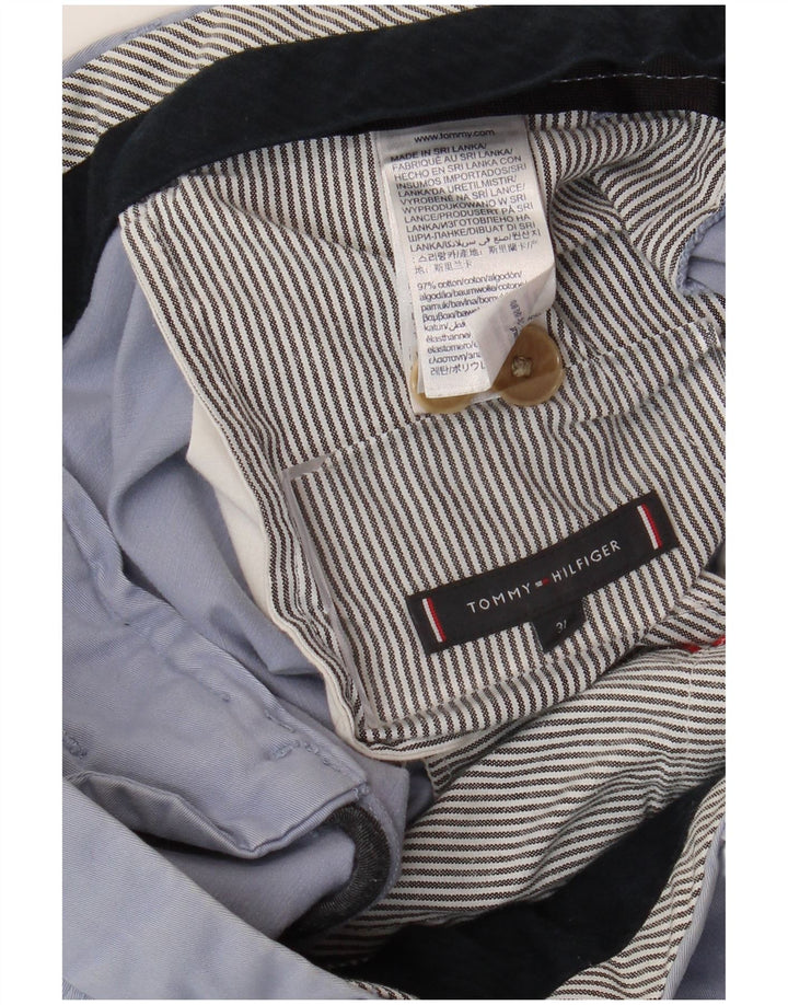 TOMMY HILFIGER Herren Chino Shorts W31 Mittelblaue Baumwolle