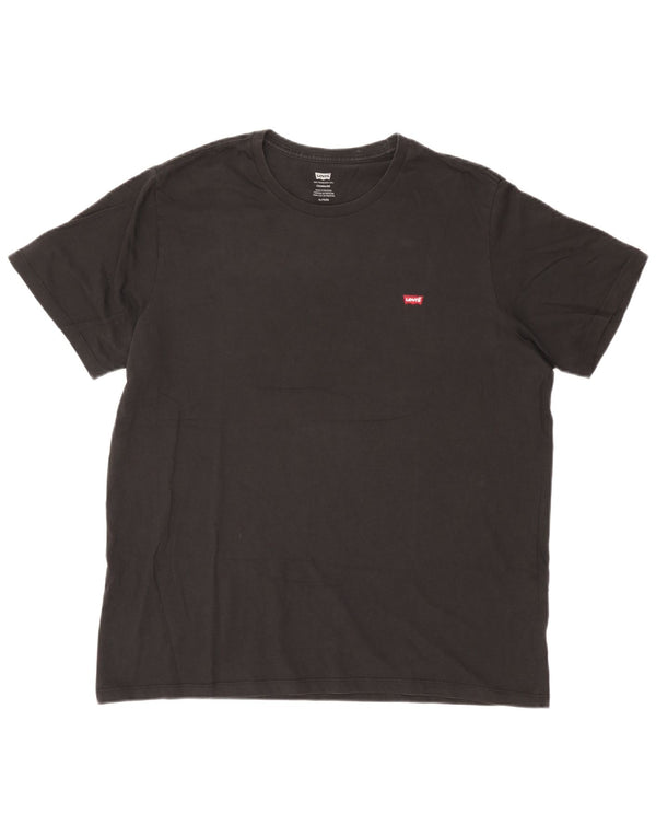 Levi's Herren Standard T-Shirt Top XL Schwarz Baumwolle