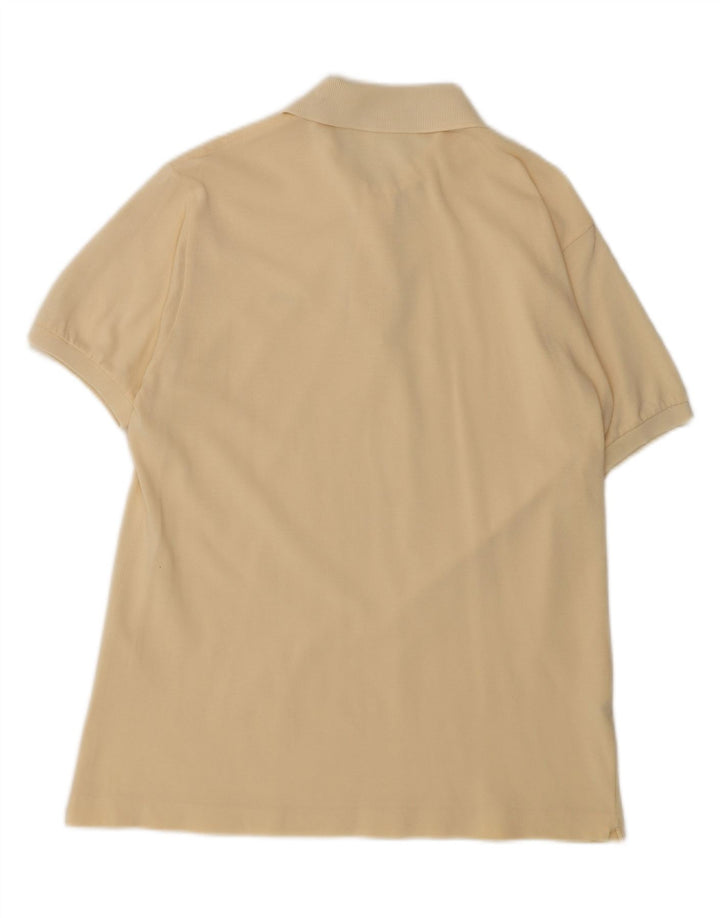 Lacoste Herren-Poloshirt mit normaler Passform, Größe 4, mittelgelb, Baumwolle, klassisch