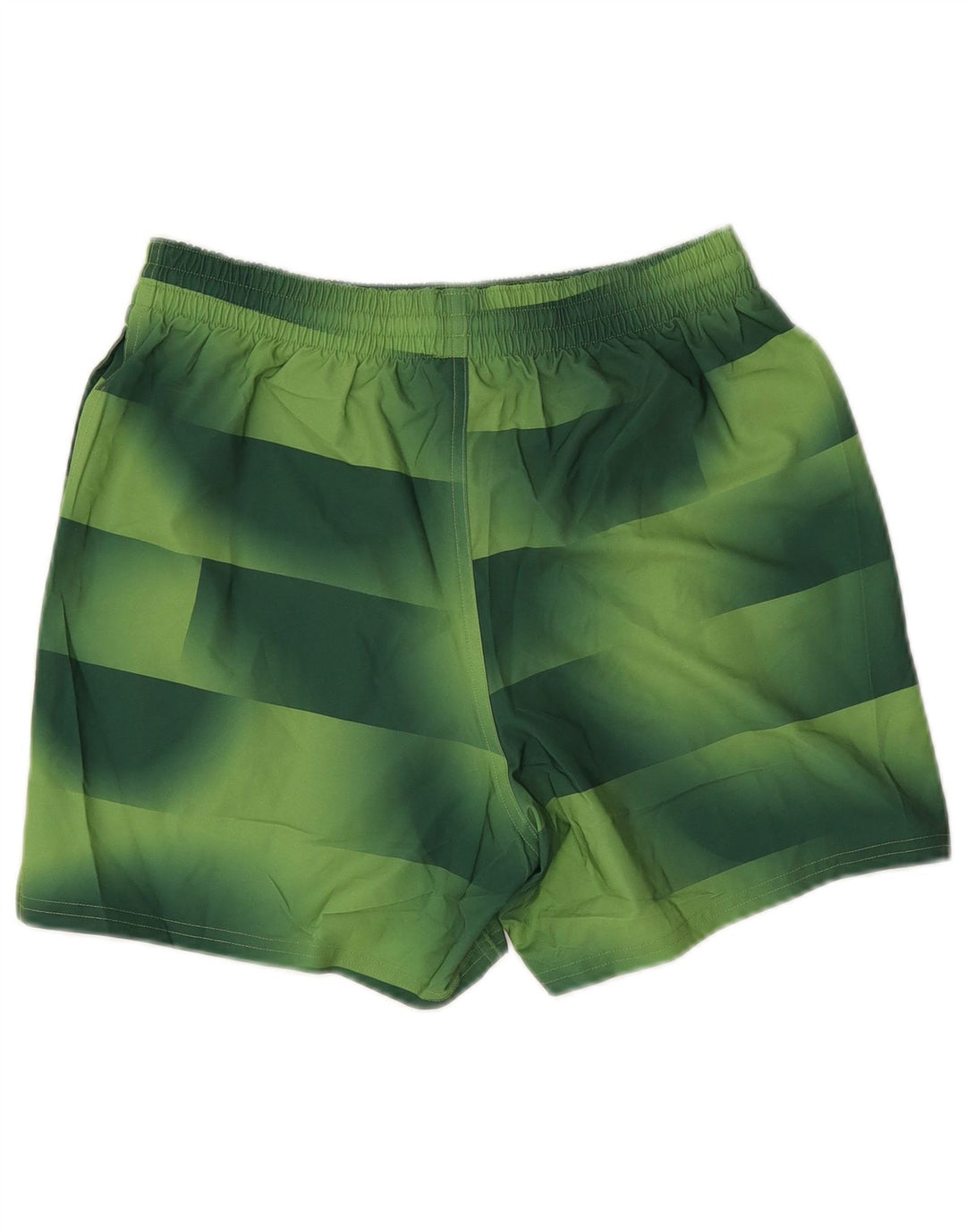 Nike Herren-Sportshorts aus mittelgrün gestreiftem Polyester