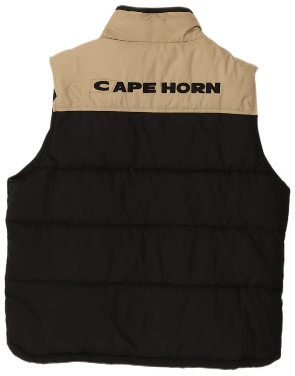 Cape Horn Herren Wattierte Weste UK 42 XL Schwarz Farbblock