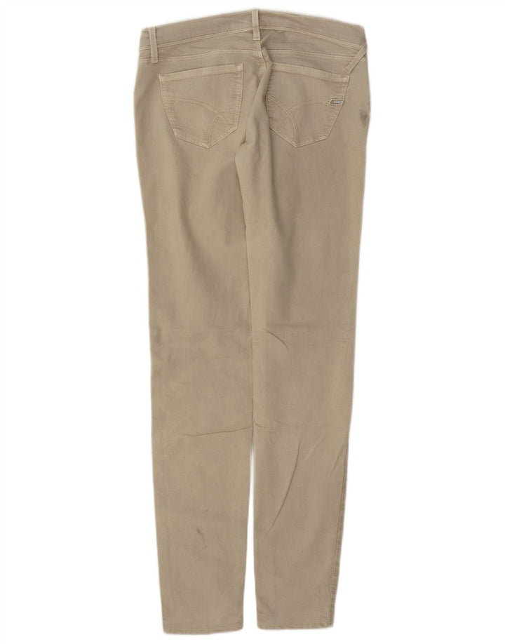 Gas Damen Slim Jeans W28 L32 Beige Baumwolle