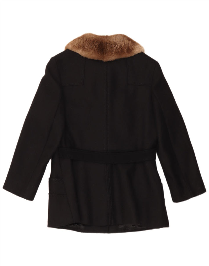 Your Sixth Sense Damenmantel UK 10 Small Schwarze Wolle
