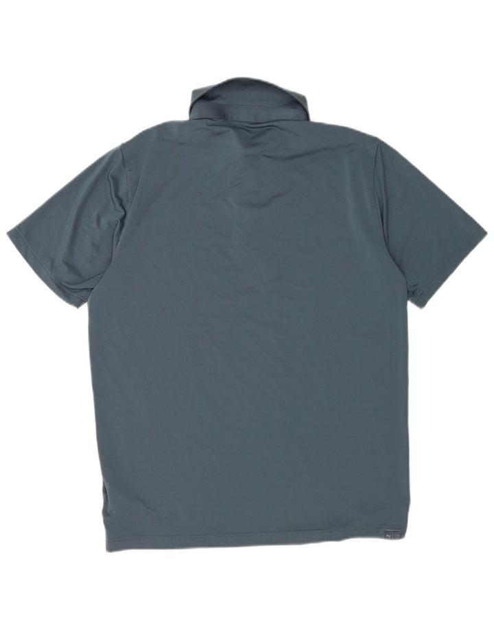 Puma Herren-Poloshirt, groß, marineblau, Farbblock-Polyester
