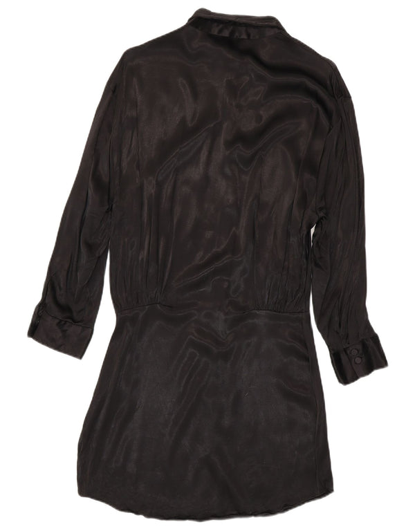 Zara Damen Hemdkleid UK 18 XL Schwarz