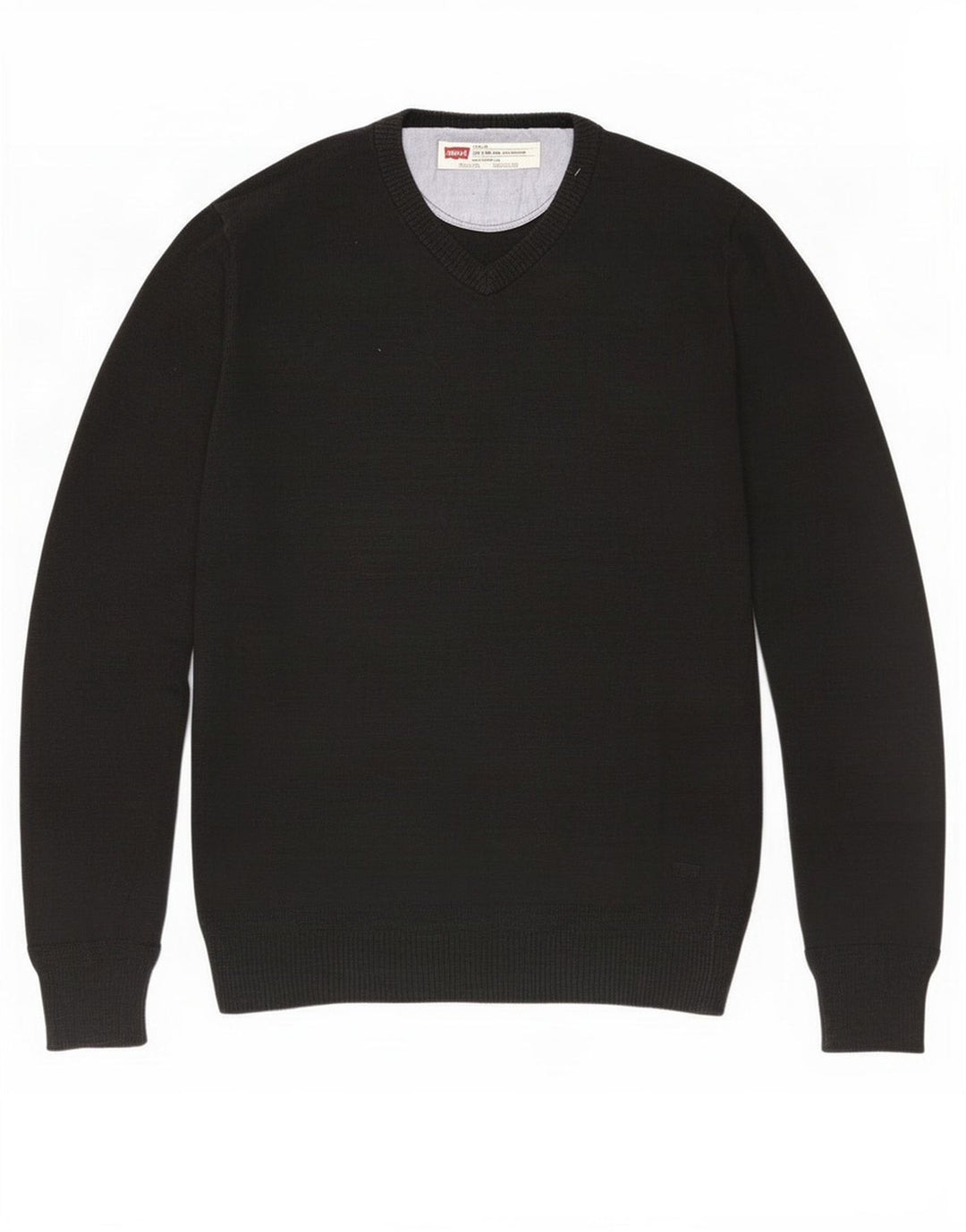 Levi's Herren Slim Fit Pullover mit V-Ausschnitt, Größe S, Schwarz