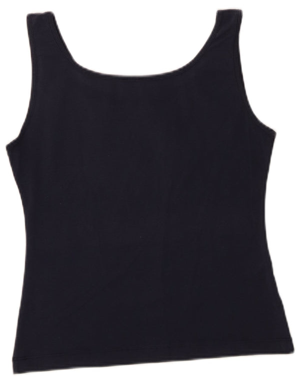 Paul & Shark Damen Crop Vest Top UK 12 Medium Marineblau