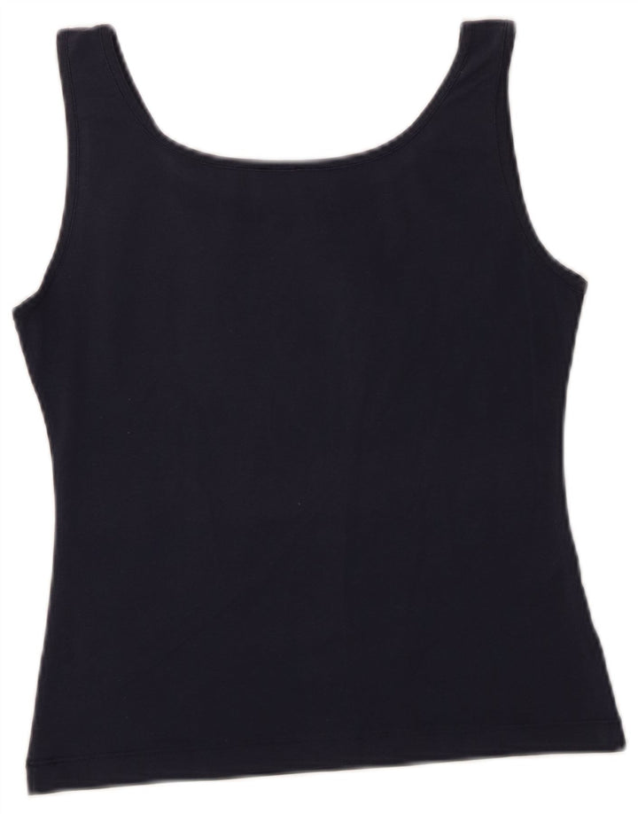 Paul & Shark Damen Crop Vest Top UK 12 Medium Marineblau