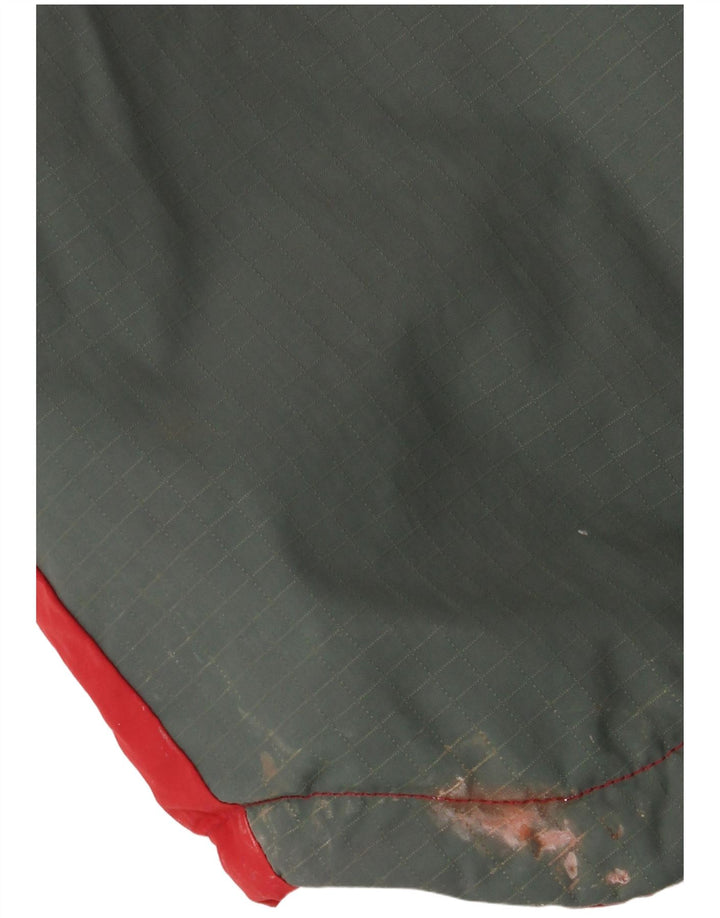 Fjall Raven Herren-Skijacke mit Kapuze, UK 38, mittelrotes Colourblock-Nylon