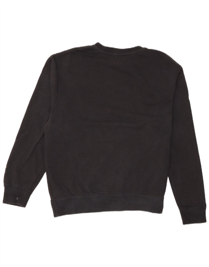 Nike Herren-Sweatshirt mit Swoosh-Grafik, mittlere schwarze Baumwolle