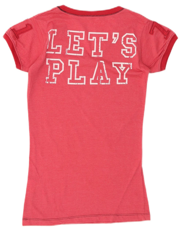 HARD ROCK CAFE Mädchen New Dalhi Graphic T-Shirt Top 13–14 Jahre XS Pink