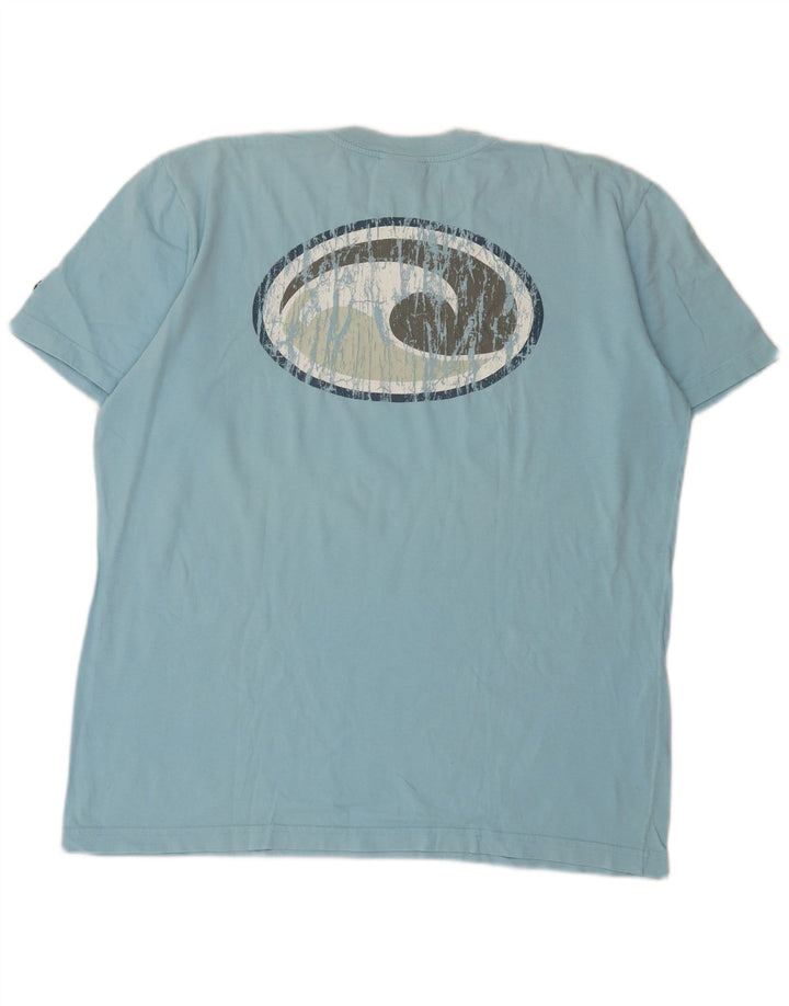 Murphy & Nye Herren-T-Shirt mit Grafik, Größe L, aus blauer Baumwolle