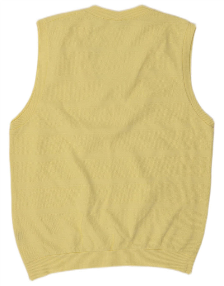 Maser M Herren Weste Tank Top UK 40 Mittelgelbe Baumwolle
