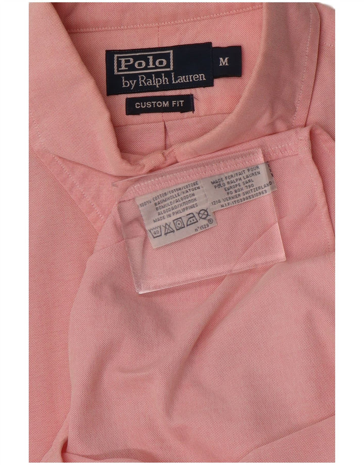 Polo Ralph Lauren Herren-Hemd mit individueller Passform, Mittelrosa aus Baumwolle