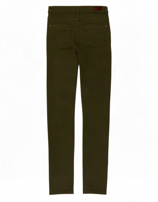 Zara Damen Trafaluc Skinny Jeans EU 36 XS W26 L31 Khaki Baumwolle