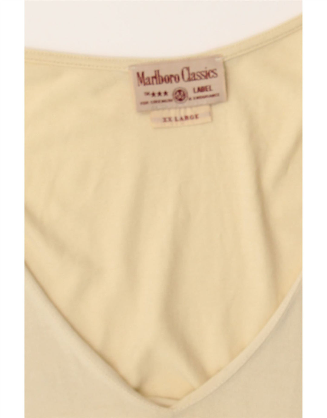 MARLBORO CLASSICS Womens Vest Top UK 20 2XL Off White Vintage Marlboro Classics and Second-Hand Marlboro Classics from Messina Hembry 