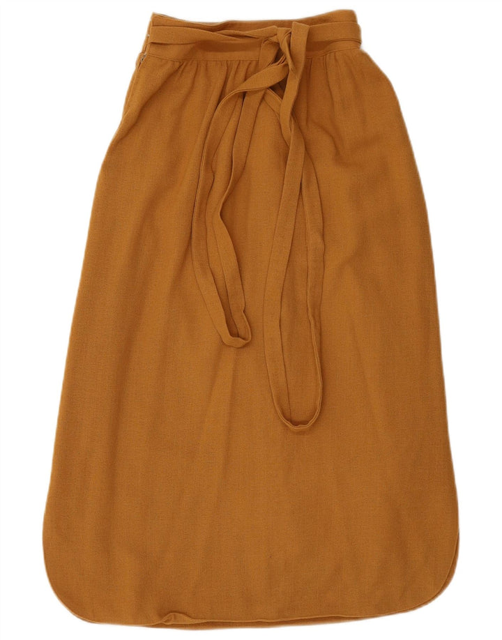 LAMBERS Damen Midirock IT 42 Medium W28 Braun