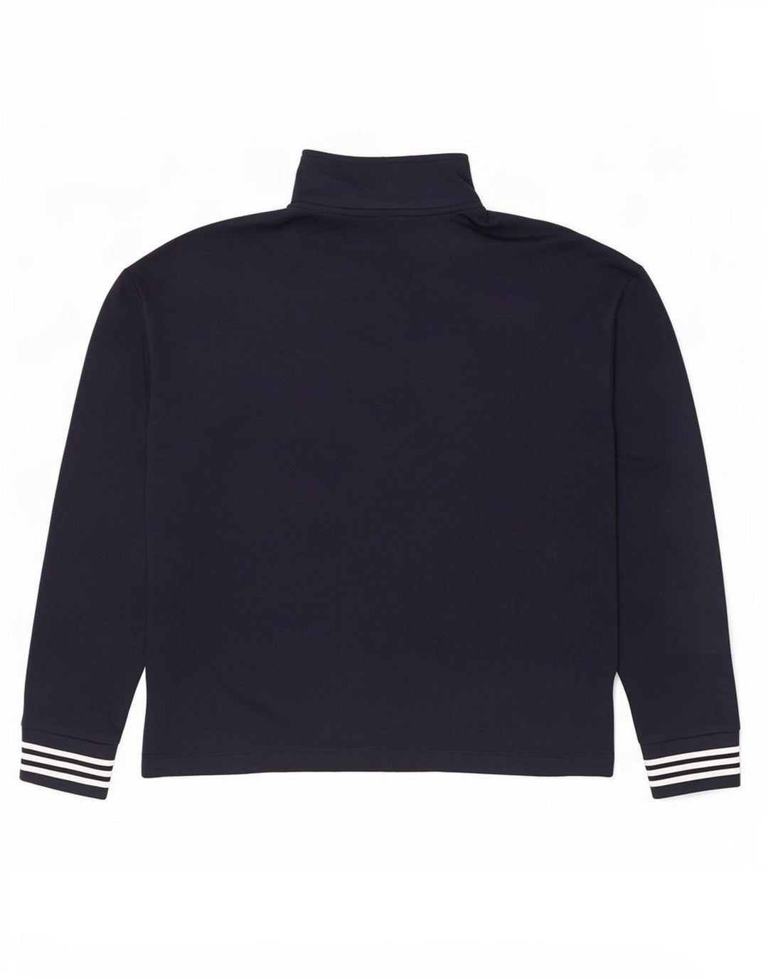Nautica Herren-Sweatshirt mit Reißverschluss am Hals, mittlere marineblaue Baumwolle
