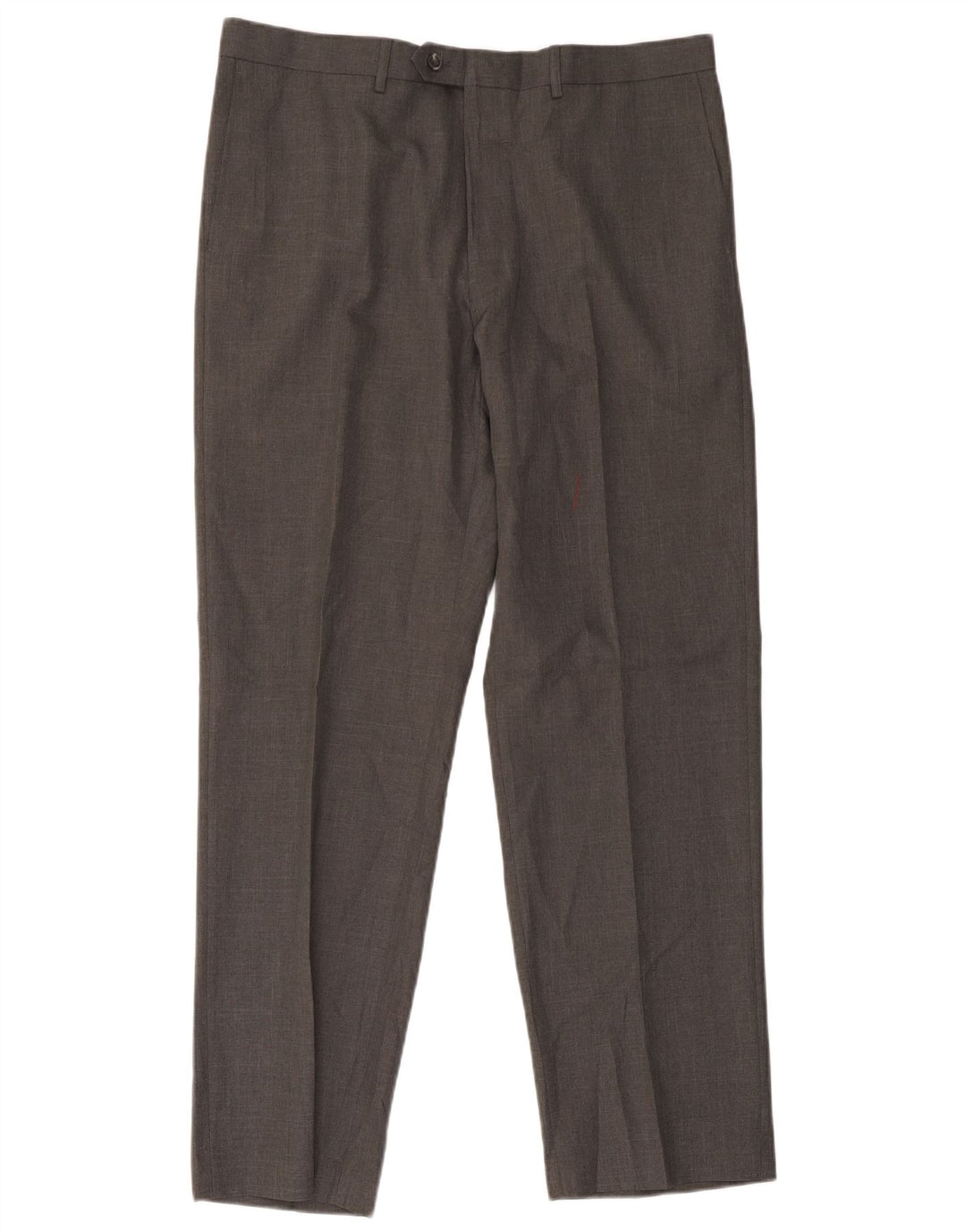 Gerade Herren-Anzughose von Marks & Spencer, W38, L31, grau, Polyester