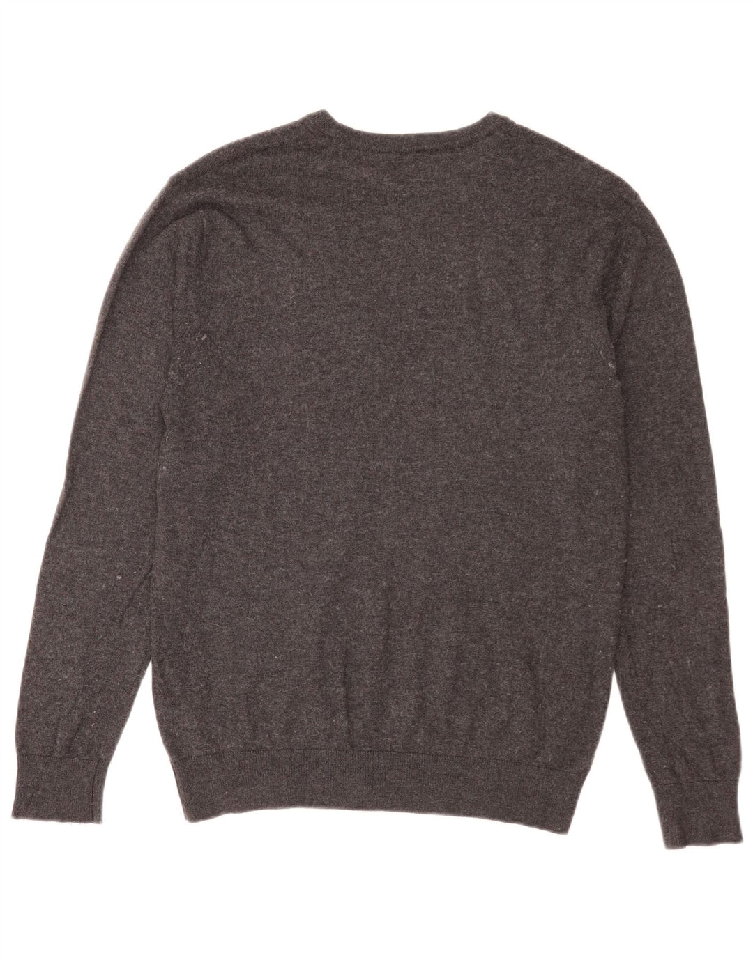 Crew Clothing Herren-Pullover mit U-Boot-Ausschnitt, mittelgraues Nylon